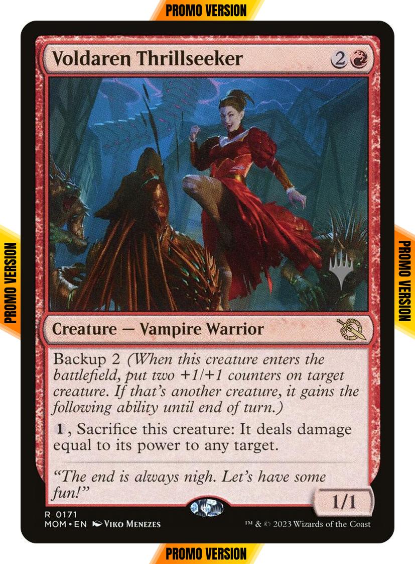 Voldaren Thrillseeker [171p] [Promo Pack] [March of the Machine: Promos] [Non-Foil]