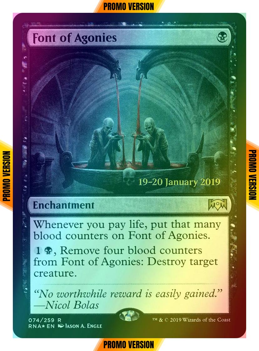Font of Agonies [74s] [Ravnica Allegiance Promos] [Foil]
