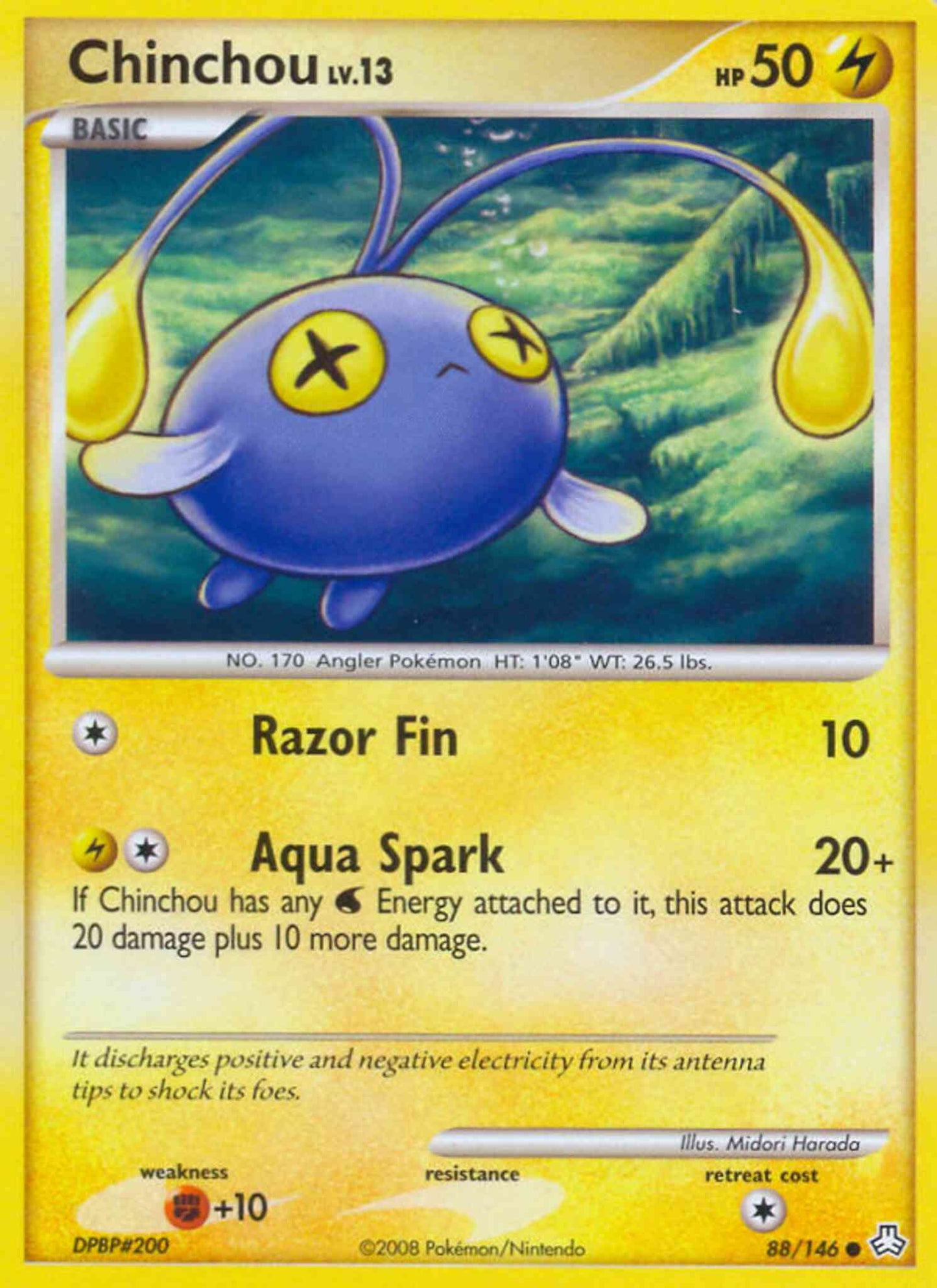 Chinchou - 88/146 - Common [dp6-88] [Non-Holo]