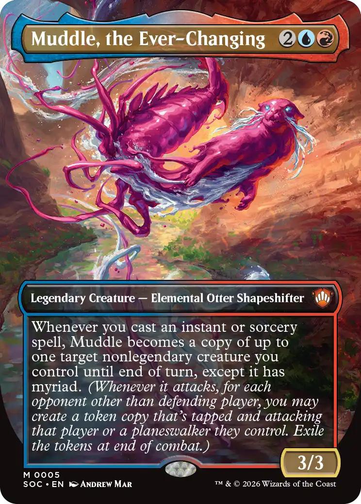 Muddle, the Ever-Changing [5] [Borderless] [Secrets of Strixhaven: Commander] [Non-Foil]