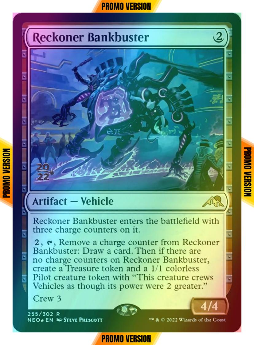 Reckoner Bankbuster [Prerelease] [255s] [Kamigawa: Neon Dynasty: Promos] [Foil]