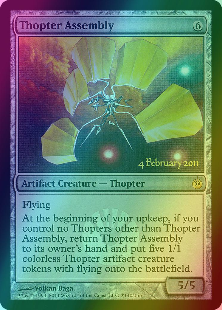 Thopter Assembly [140] [Mirrodin Besieged Promos] [Foil]