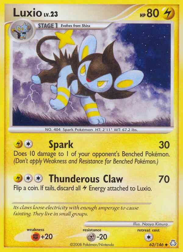 Luxio - 62/146 - Uncommon [dp6-62] [Reverse Holo]