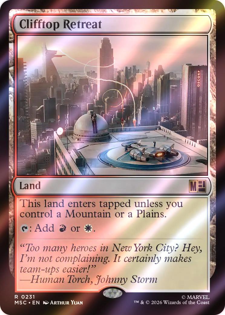 Clifftop Retreat [231] [Marvel Super Heroes: Commander] [Surge Foil]