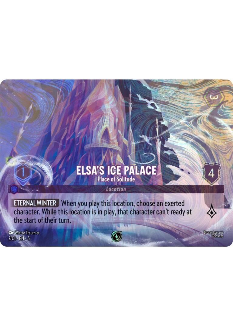 Elsa's Ice Palace - Place of Solitude - 7/C1 [Disney Lorcana Promo Cards] [Holofoil]