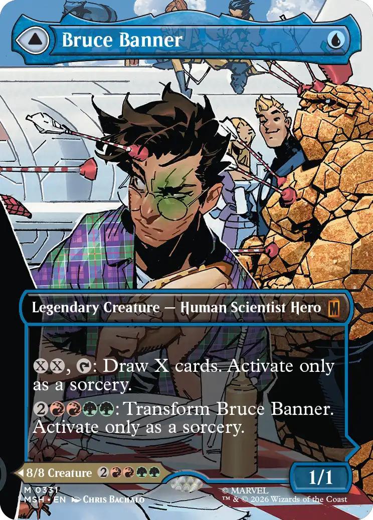 Bruce Banner // The Incredible Hulk [331] [Borderless] [Scene] [Marvel Super Heroes] [Non-Foil]