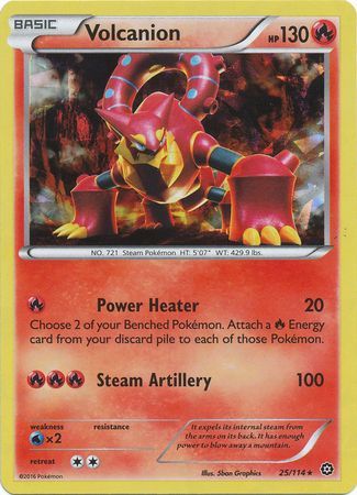 Volcanion - Cracked Ice Holo - 25/114 - Rare [xy11-25] [Holo]