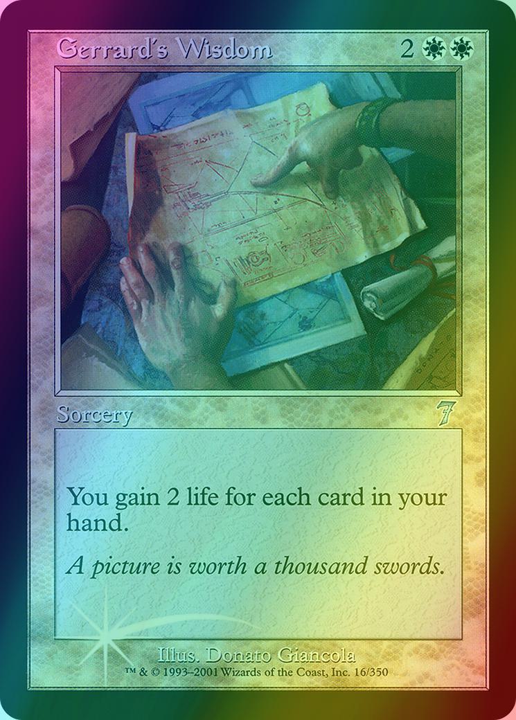 Gerrard's Wisdom [16x] [Seventh Edition] [Foil]