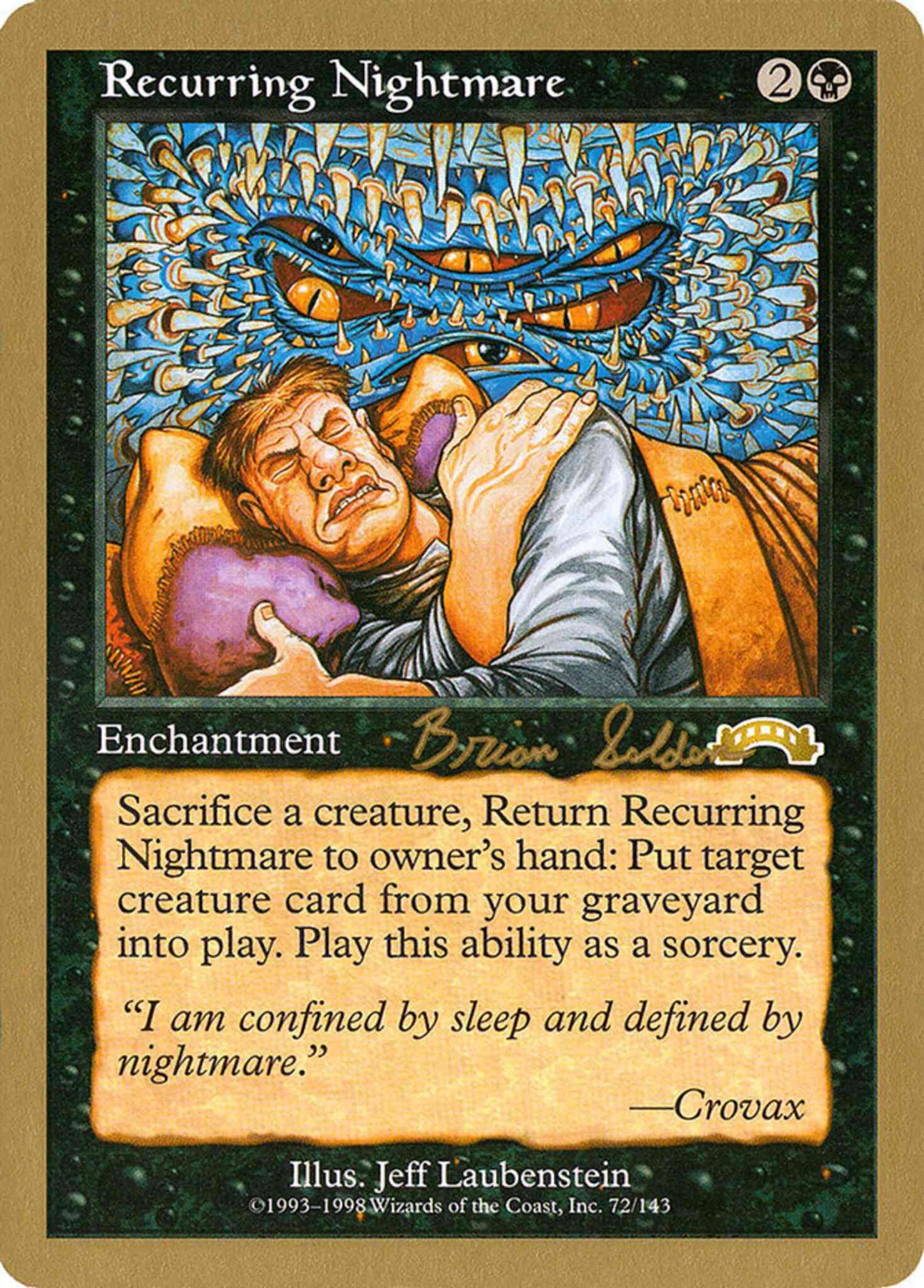 Recurring Nightmare [bs72] [World Championship Decks 1998] [Non-Foil]