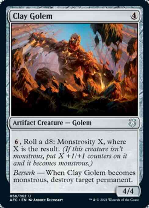 Clay Golem [58] [Adventures in the Forgotten Realms Commander] [Non-Foil]