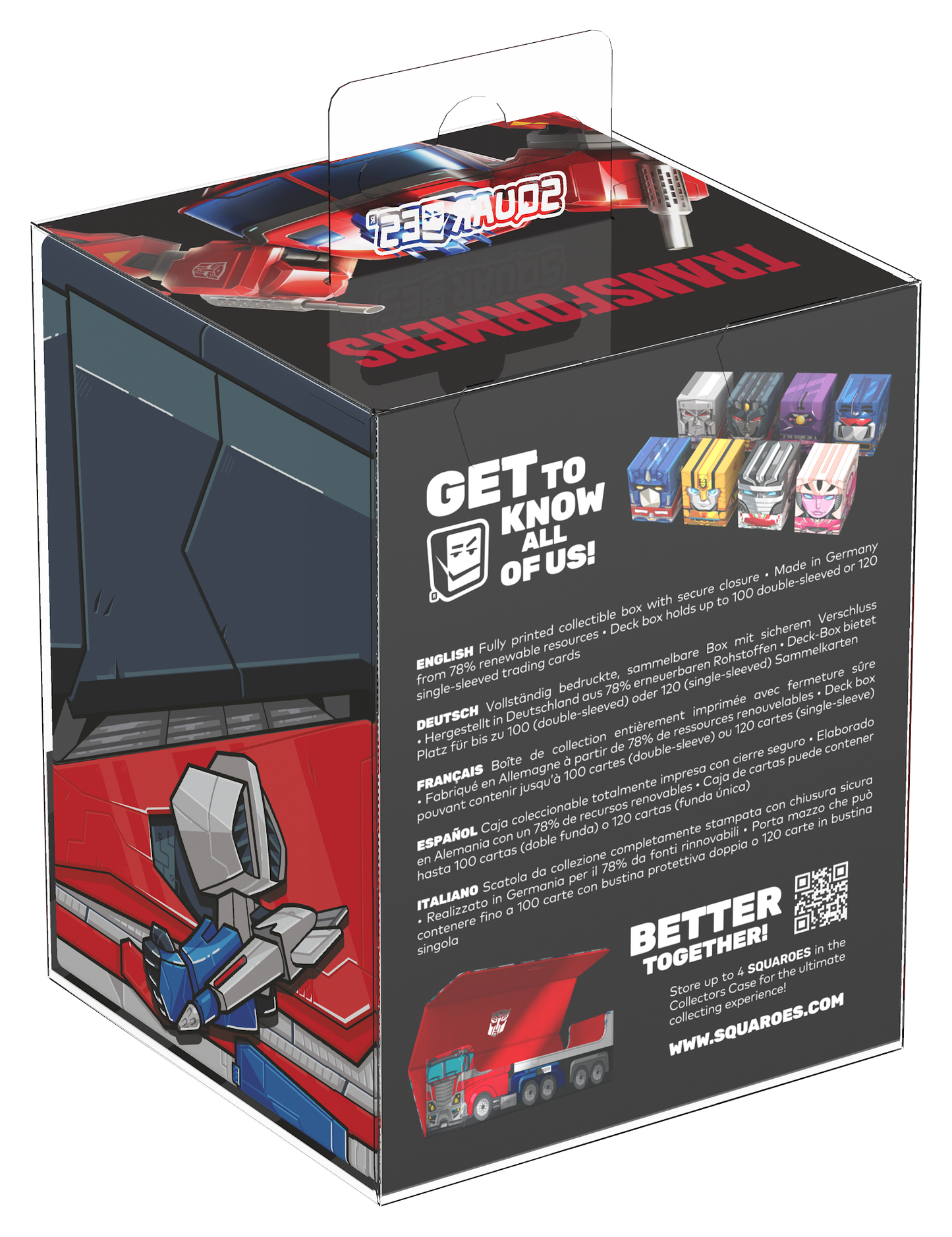Ultimate Guard Squaroes Deck Box - 100 - Transformers - Starscream