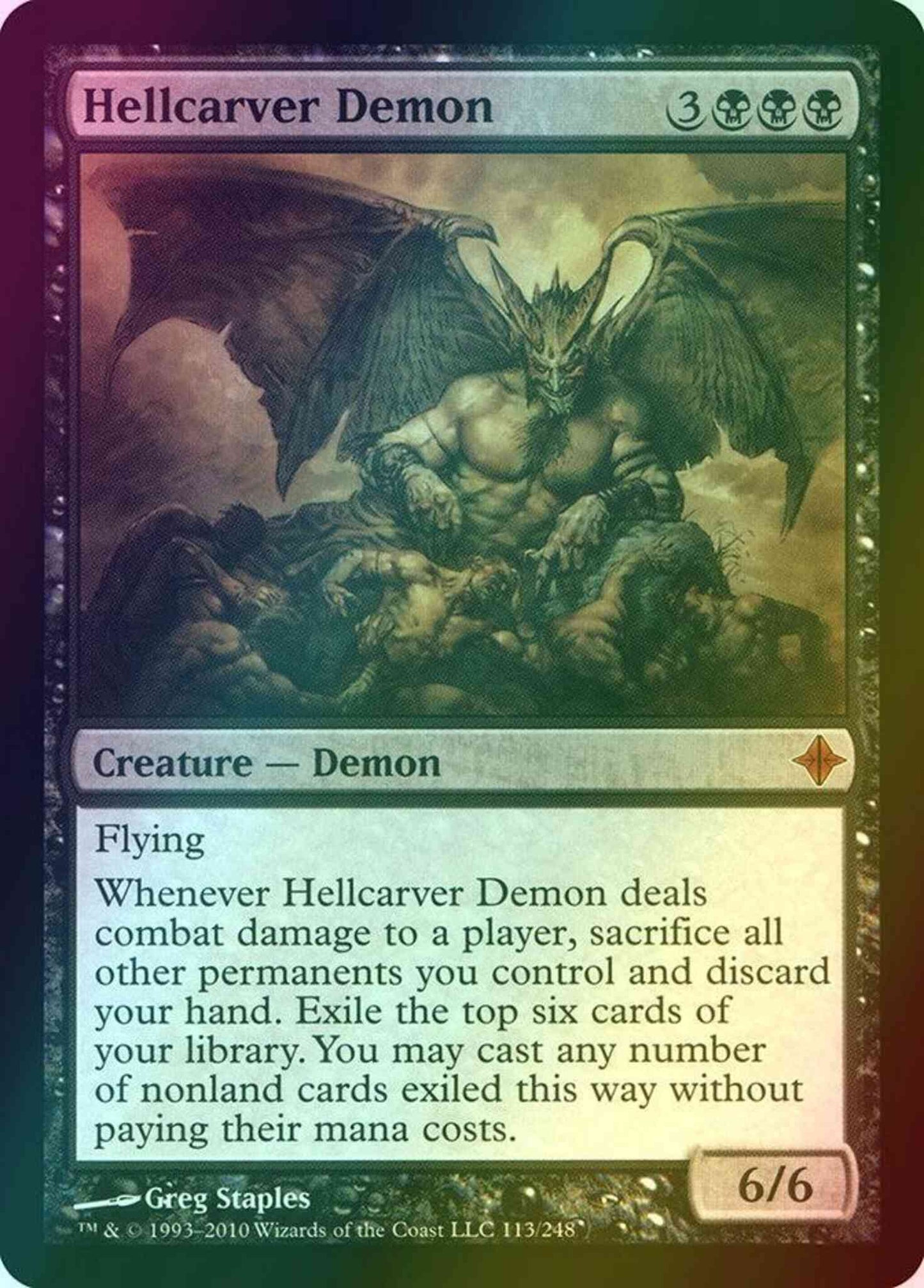 Hellcarver Demon [113] [Rise Of The Eldrazi] [Foil]