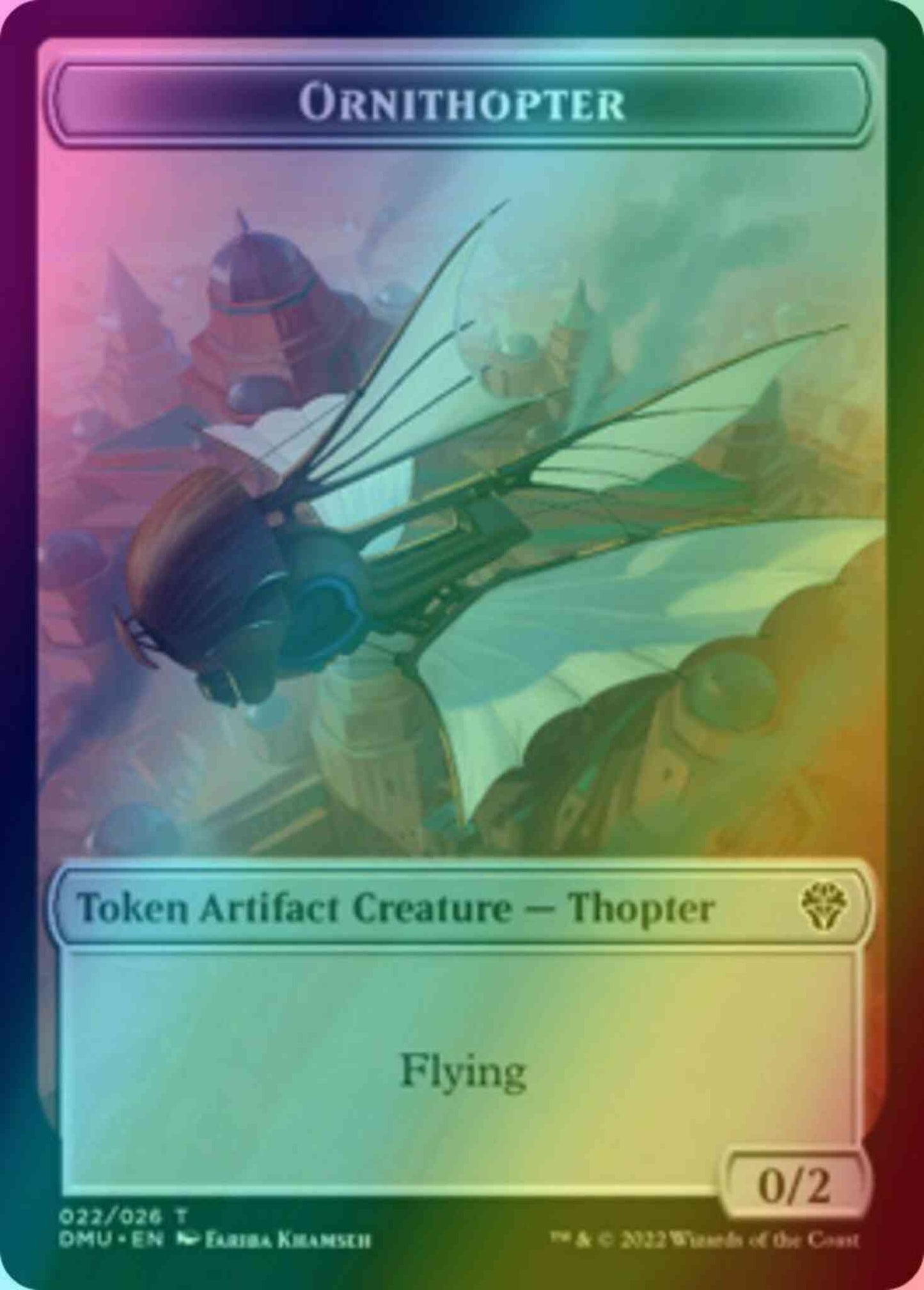Ornithopter Token (22) // Phyrexian Token (08) [DMU/DMU Set Symbol] [Dominaria United: Tokens] [Foil]