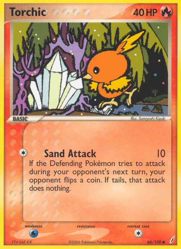Torchic - 66/100 - Common [ex14-66] [Reverse Holo]