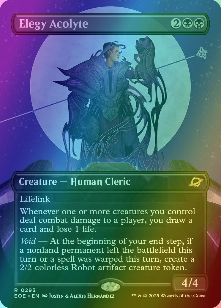 Elegy Acolyte [293] [Borderless] [Triumphant] [Edge of Eternities] [Foil]