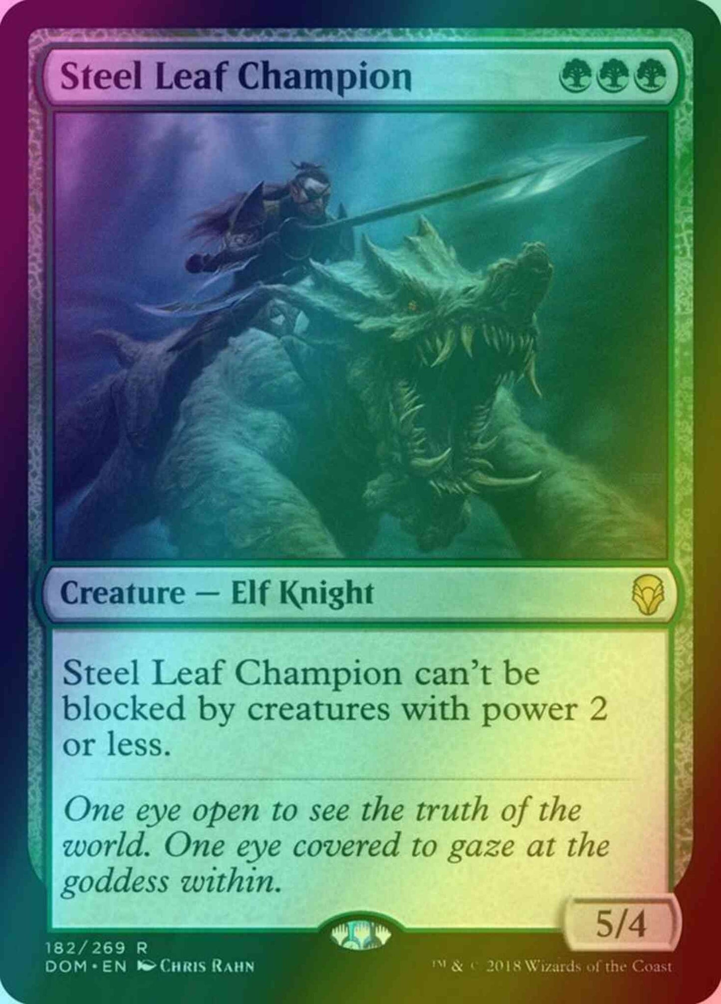 Steel Leaf Champion [182] [Dominaria] [Foil]