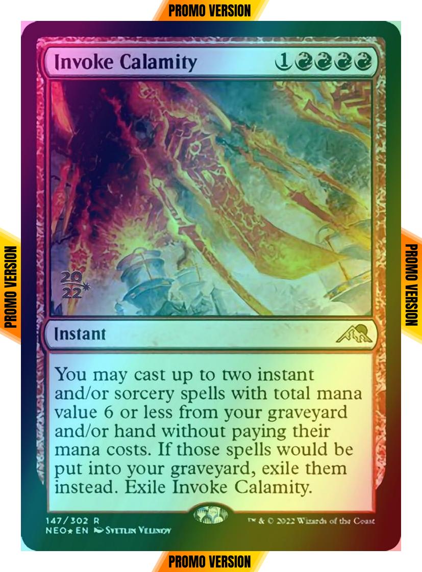Invoke Calamity [Prerelease] [147s] [Kamigawa: Neon Dynasty: Promos] [Foil]