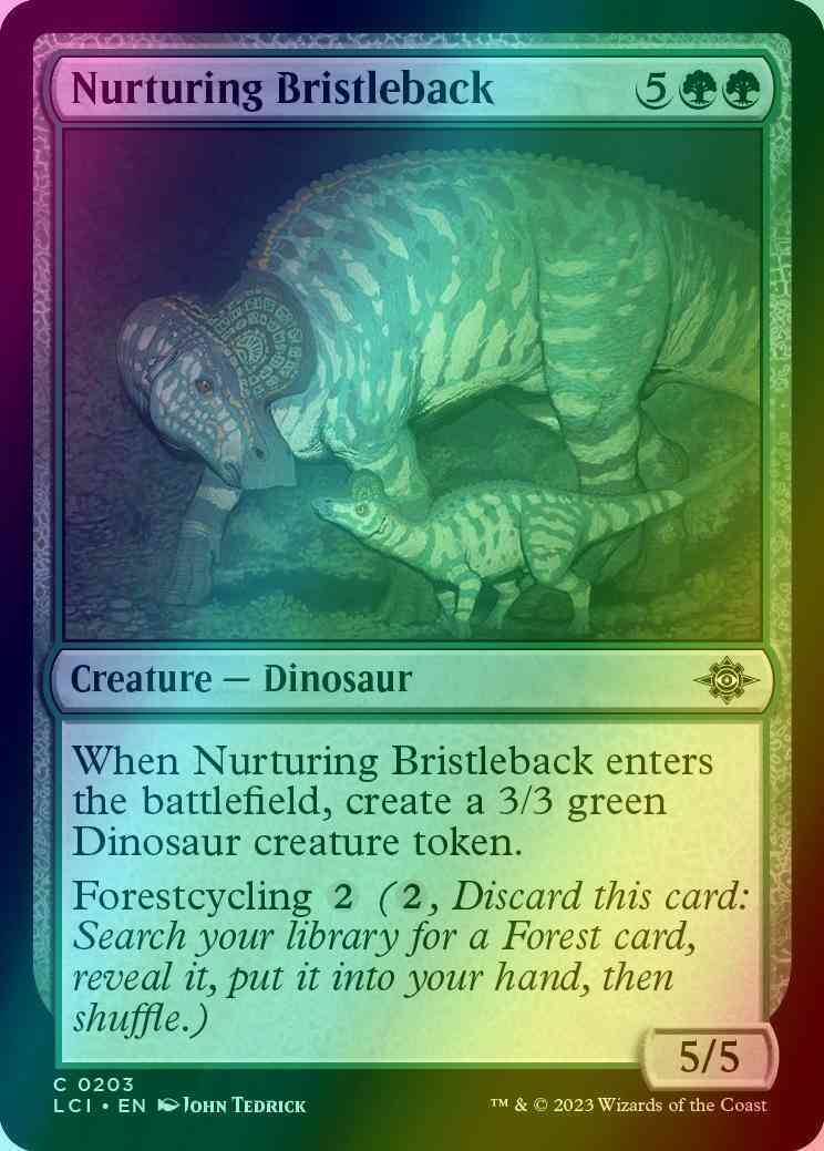 Nurturing Bristleback [203] [The Lost Caverns of Ixalan] [Foil]