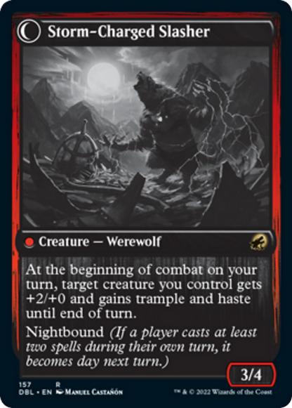 Reckless Stormseeker // Storm-Charged Slasher [157] [Innistrad: Double Feature] [Non-Foil]