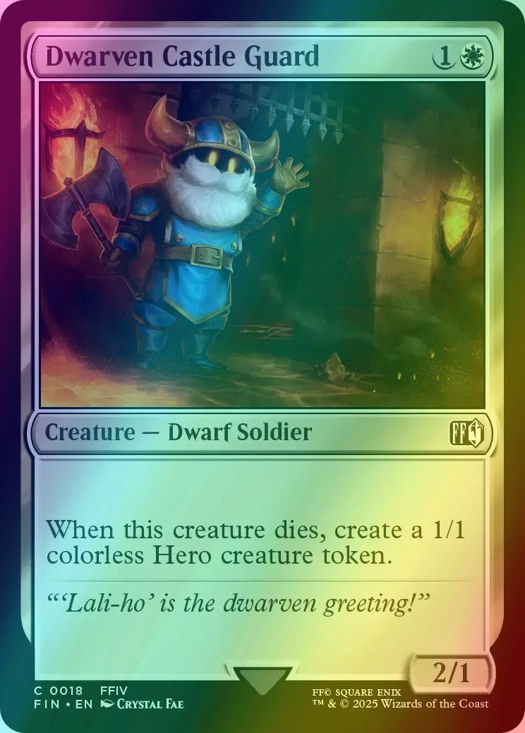 Dwarven Castle Guard [18] [FINAL FANTASY] [Foil]