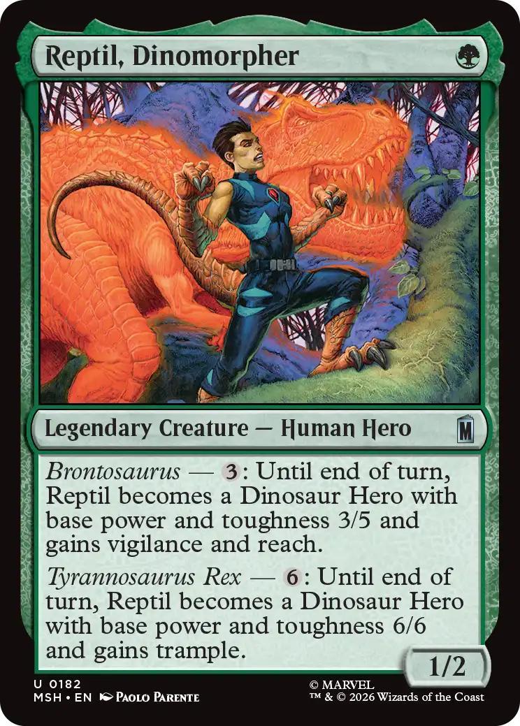 Reptil, Dinomorpher [182] [Marvel Super Heroes] [Non-Foil]
