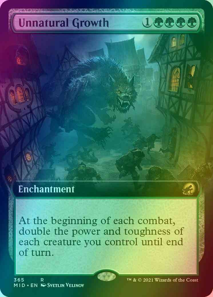 Unnatural Growth [365] [Extended Art] [Innistrad: Midnight Hunt] [Foil]