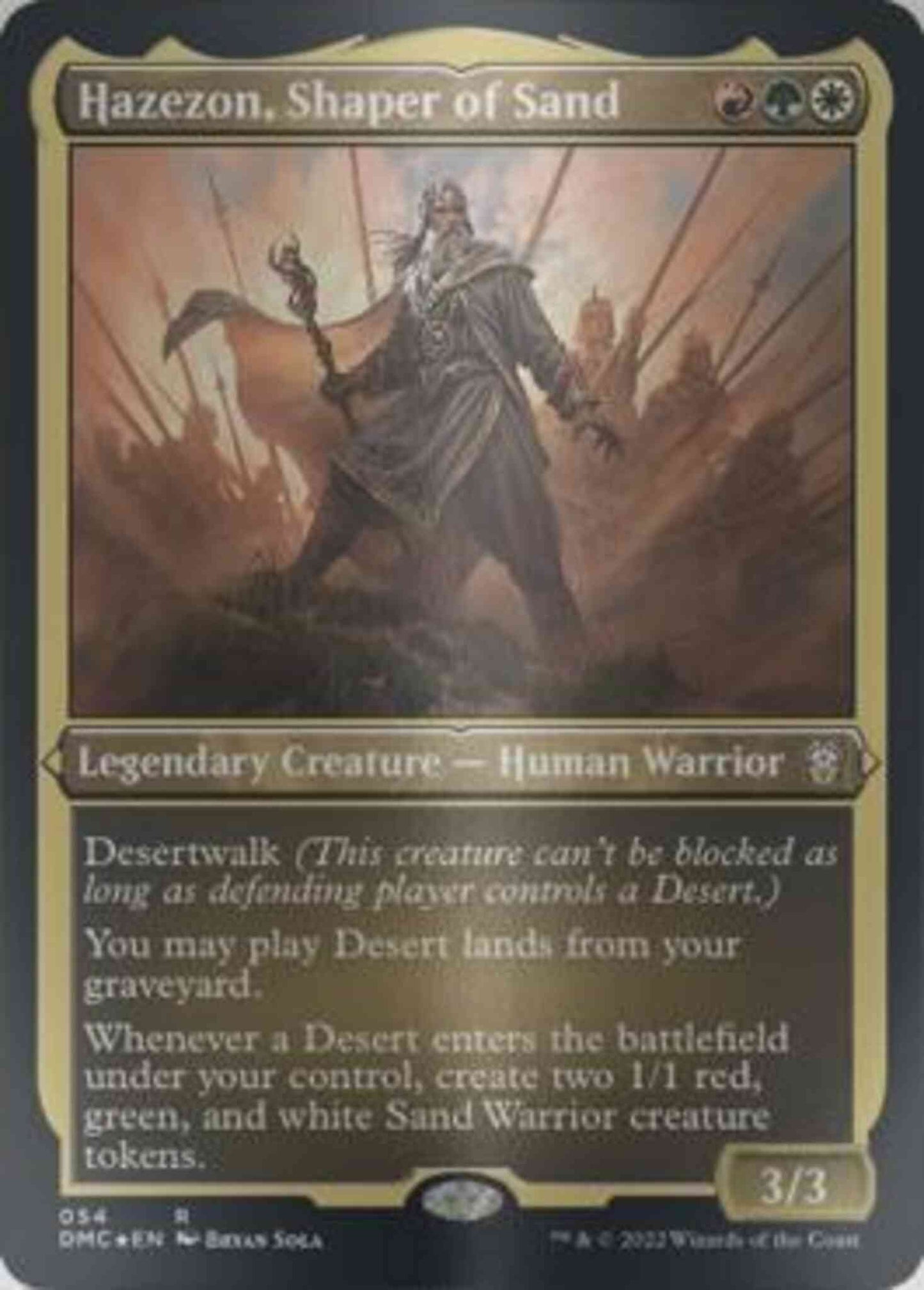 Hazezon, Shaper of Sand [54] [Legends Retold] [Dominaria United: Commander] [Etched Foil]