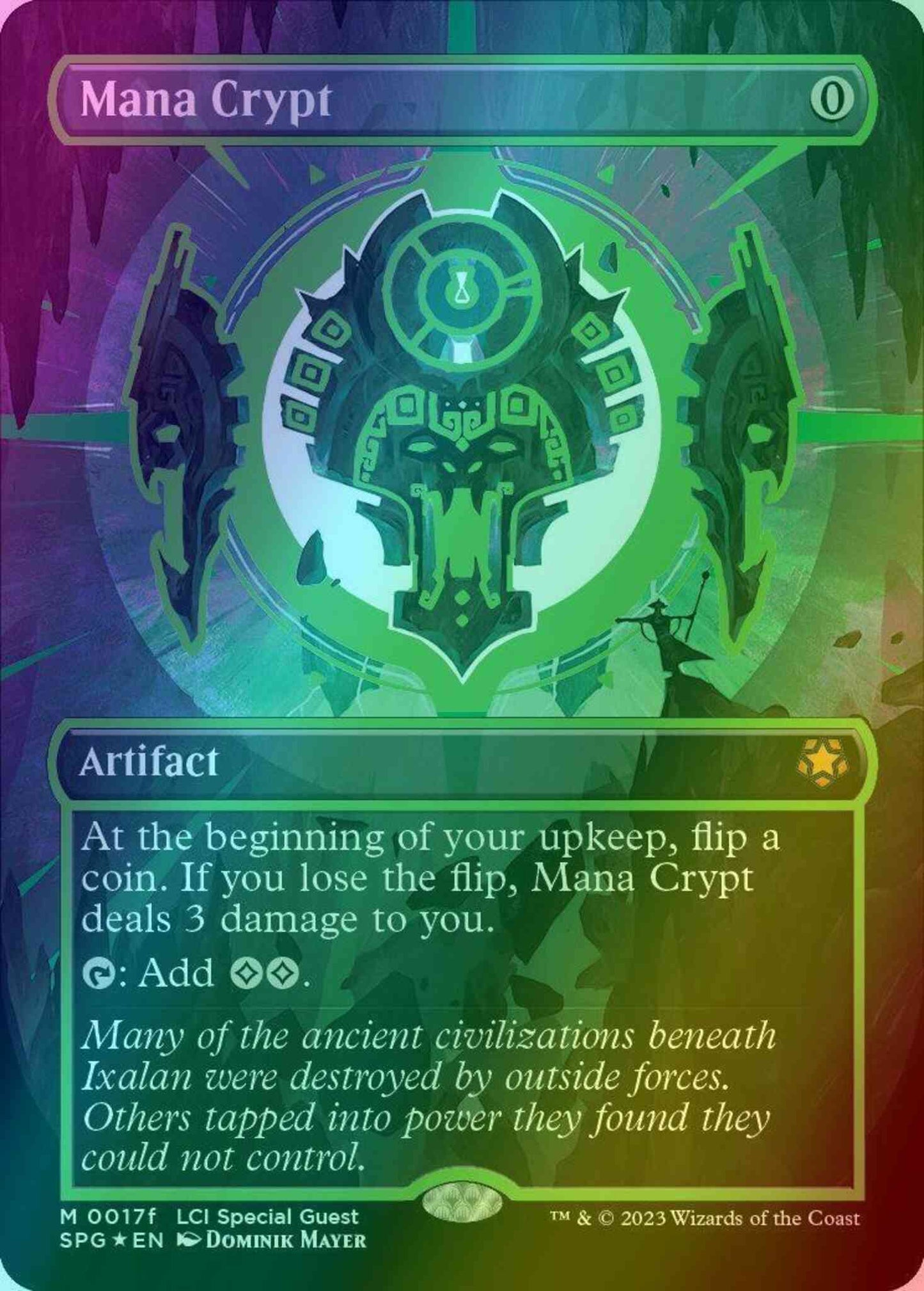 Mana Crypt [17f] [Neon Ink Showcase] [Green] [Special Guests] [Foil]