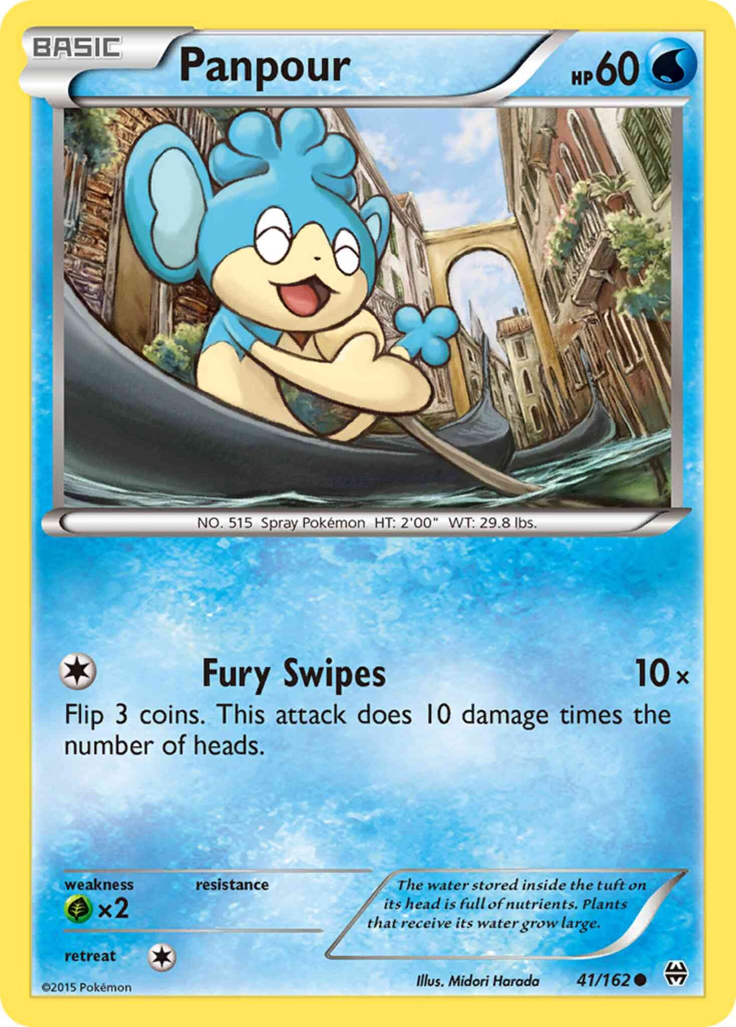 Panpour - 41/162 - Common [xy8-41] [Reverse Holo]