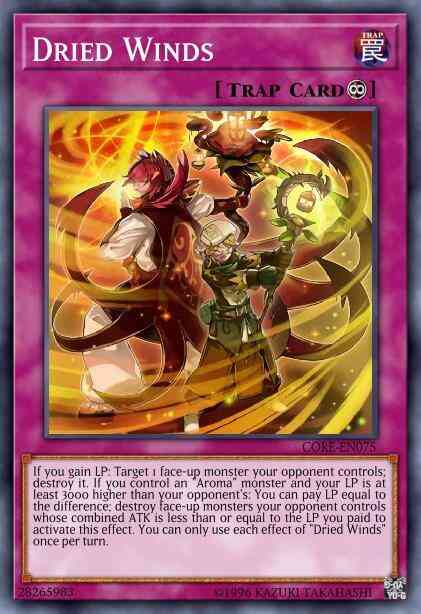 Dried Winds - CORE-EN075 - Super Rare - 1st Edition