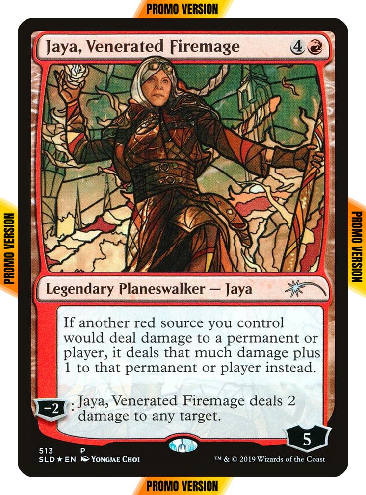 Jaya, Venerated Firemage [0513] [Stained Glass] [Secret Lair Drop] [Foil]