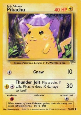 Pikachu - Yellow Cheeks - 58/102 - E3 Promo [Non-Holo]
