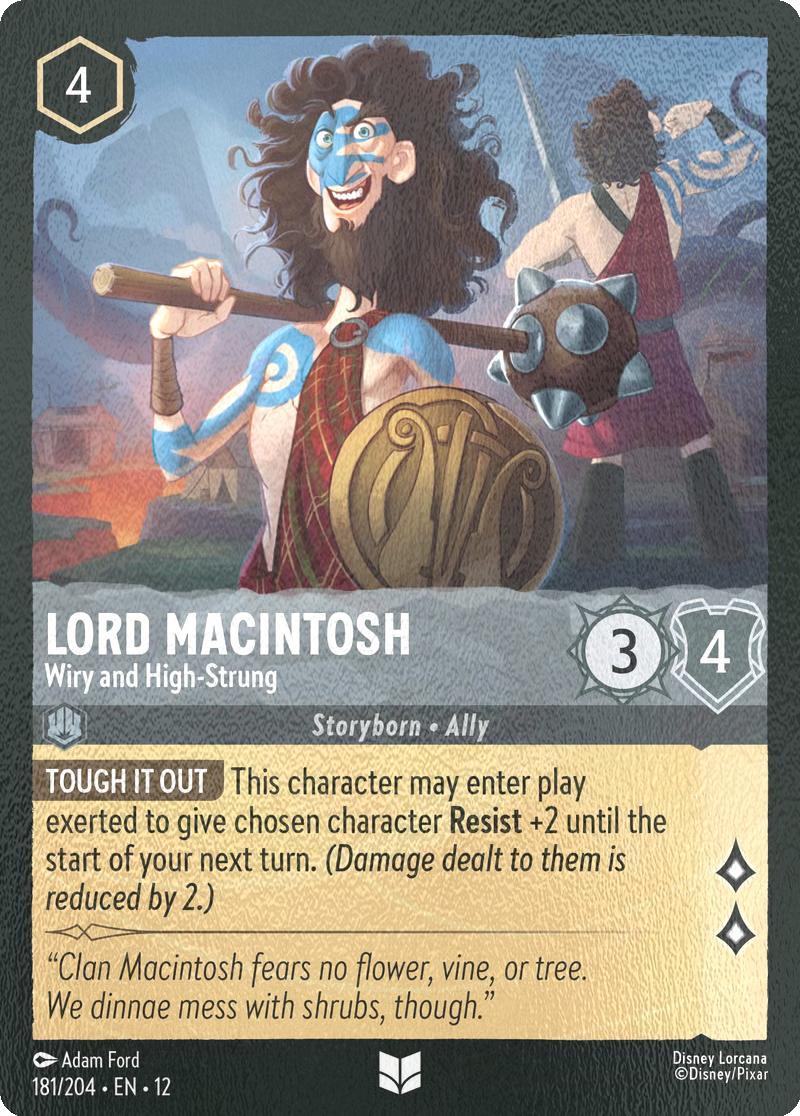 Lord Macintosh - Wiry and High-Strung - 181/204 [Wilds Unknown] [Cold Foil]