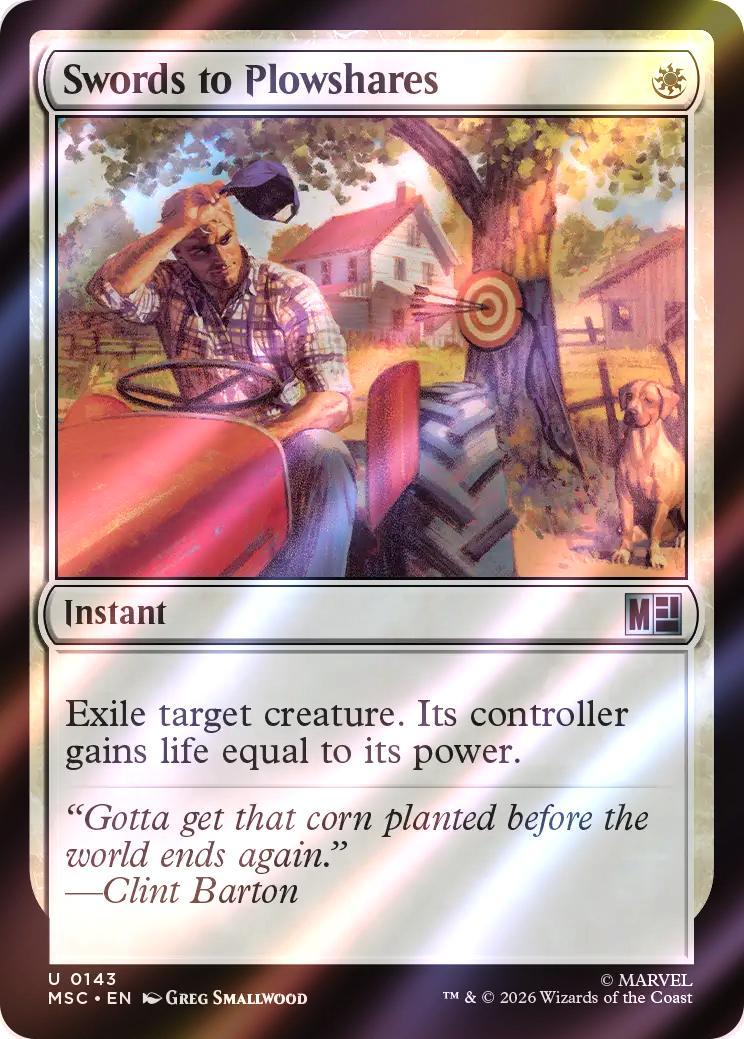Swords to Plowshares [143] [Marvel Super Heroes: Commander] [Surge Foil]