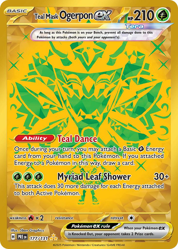 Teal Mask Ogerpon ex - 177/131 - Hyper Rare [sv085-177] [Secret]