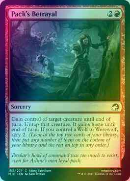 Pack's Betrayal [153] [Innistrad: Midnight Hunt] [Foil]
