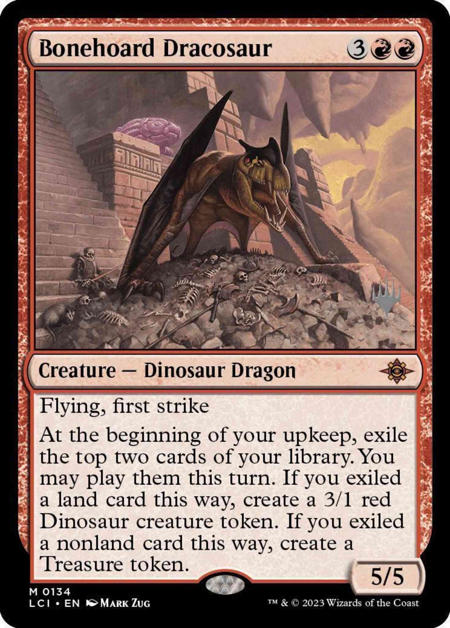 Bonehoard Dracosaur [134p] [Promo Pack] [The Lost Caverns of Ixalan: Promos] [Non-Foil]