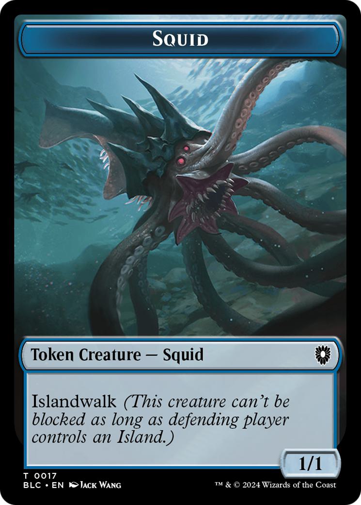 Elephant Token (27) // Squid Token (17) [Bloomburrow: Commander: Tokens] [Non-Foil]