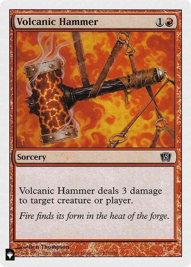 Volcanic Hammer [8ED-231] [The List] [Non-Foil]
