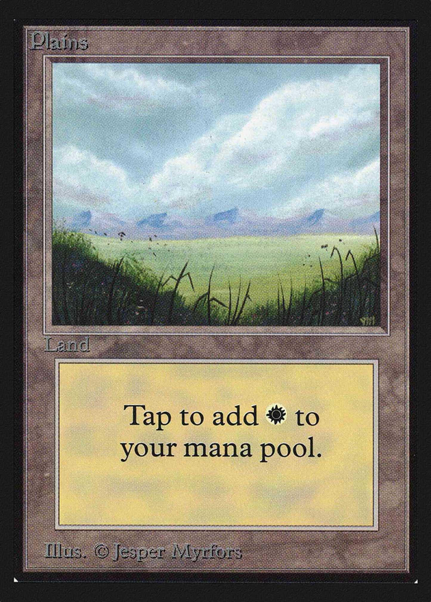 Plains [Foreground Grass, No Trees] [288] [Collectors Edition] [Non-Foil]