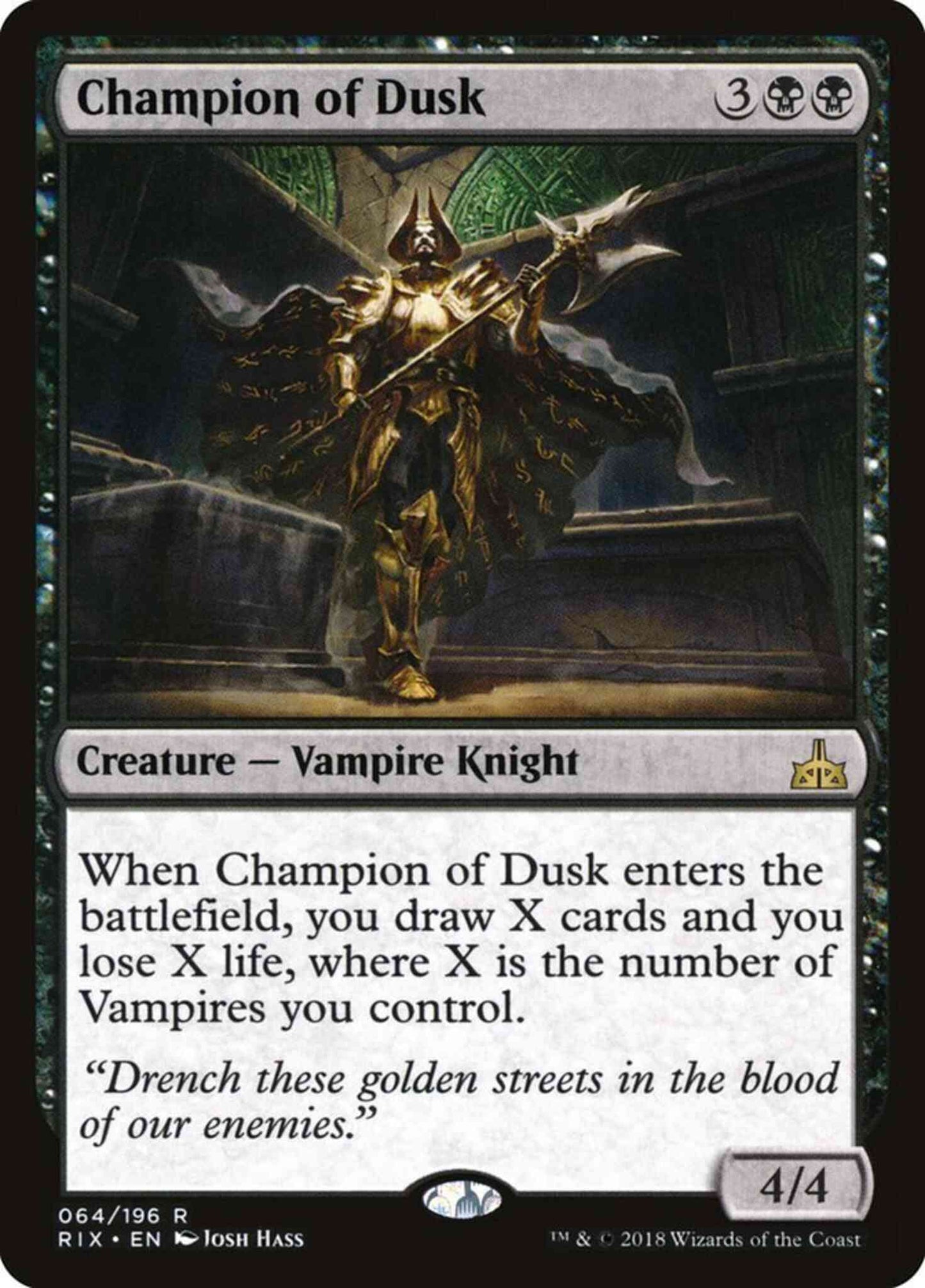 Champion of Dusk [64] [Rivals of Ixalan] [Non-Foil]