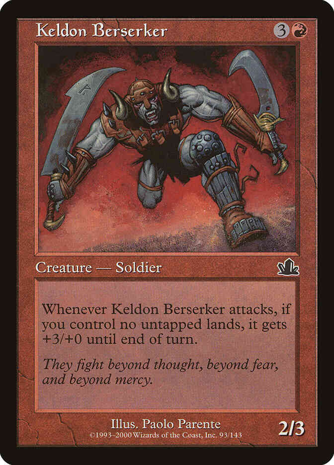 Keldon Berserker [93] [Prophecy] [Non-Foil]