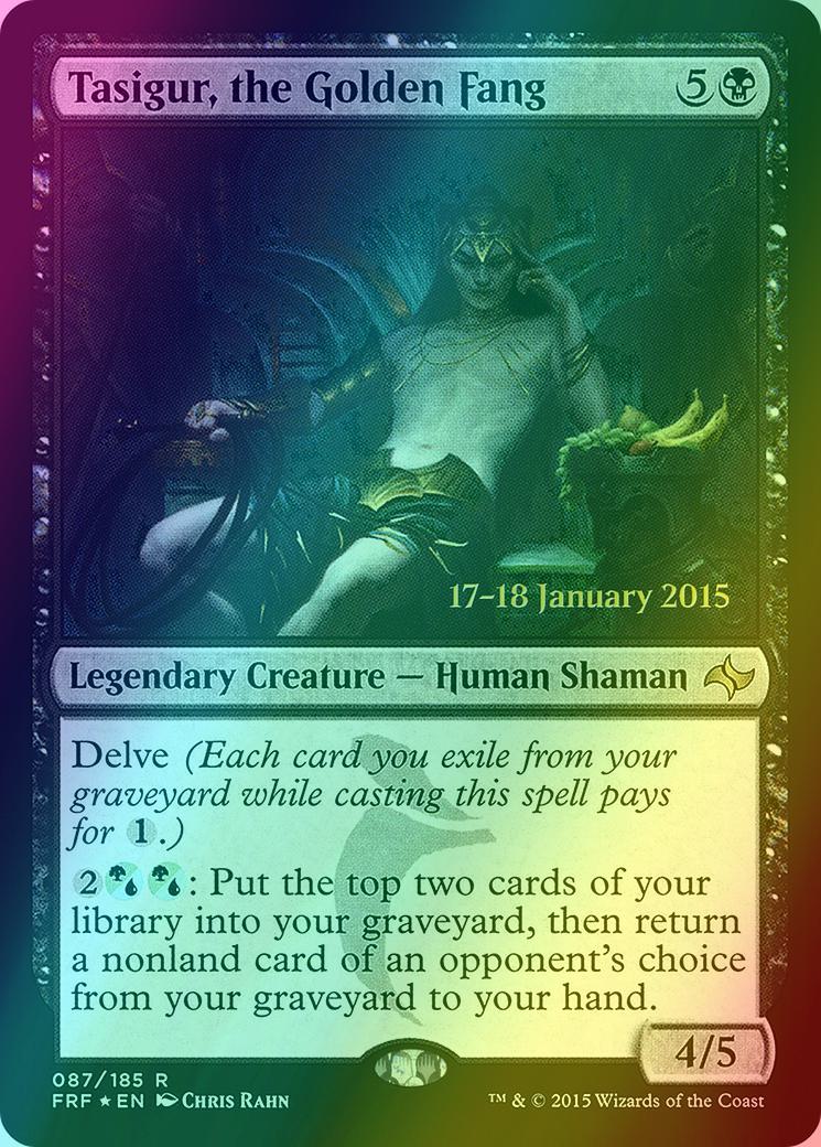 Tasigur, the Golden Fang [87s] [Fate Reforged Promos] [Foil]