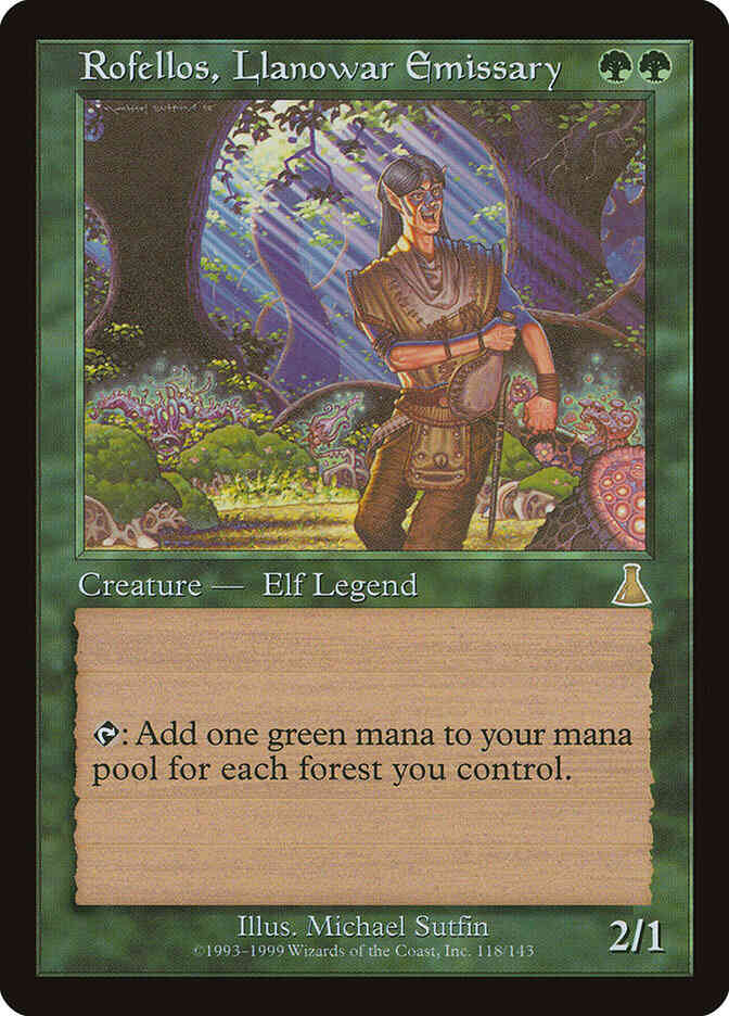 Rofellos, Llanowar Emissary [118] [Urza's Destiny] [Non-Foil]