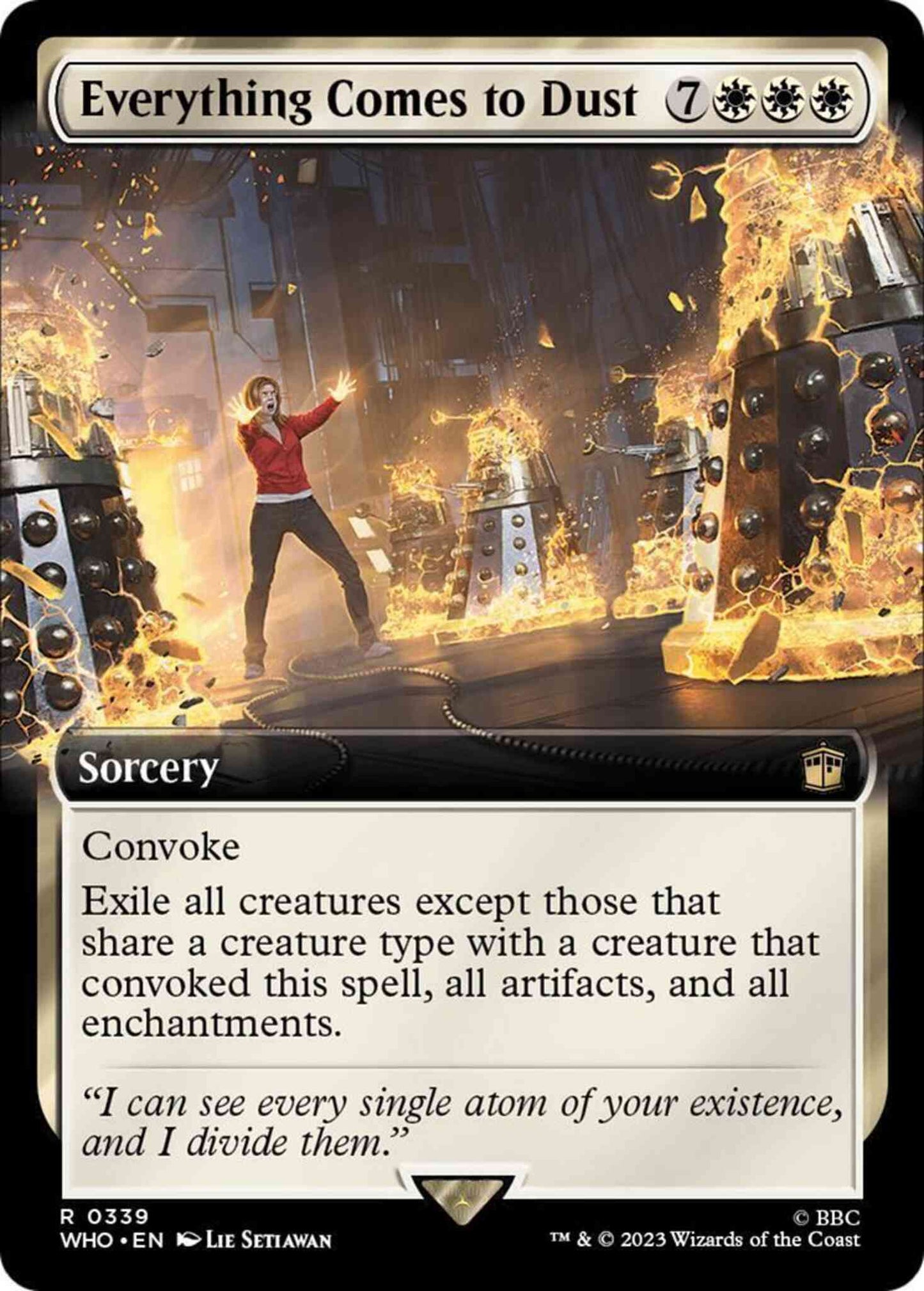 Everything Comes to Dust [339] [Extended Art] [Universes Beyond: Doctor Who] [Non-Foil]