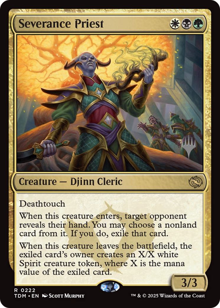 Severance Priest [222p] [Promo Pack] [Tarkir: Dragonstorm: Promos] [Non-Foil]
