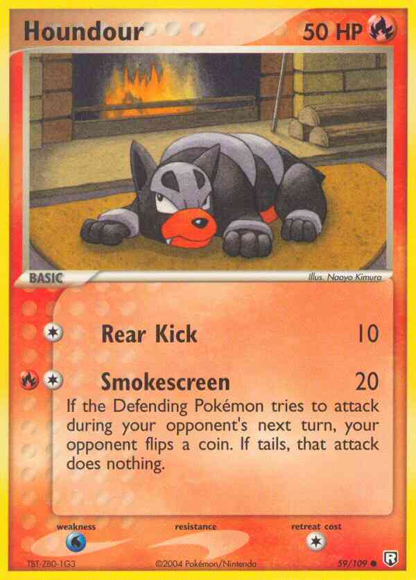 Houndour - 59/109 - Common [ex7-59] [Reverse Holo]