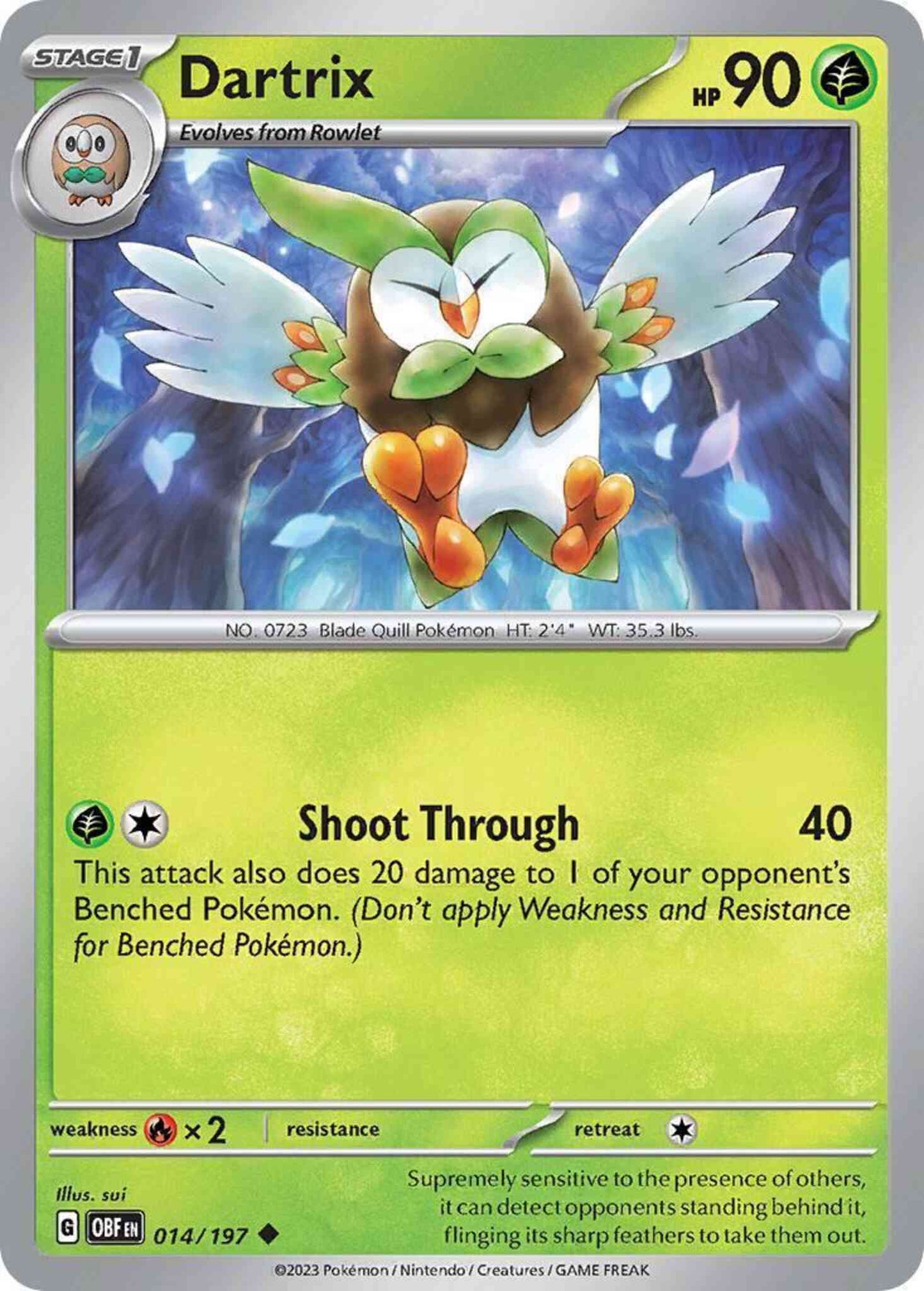 Dartrix - 014/197 - Uncommon [sv03-014] [Non-Holo]
