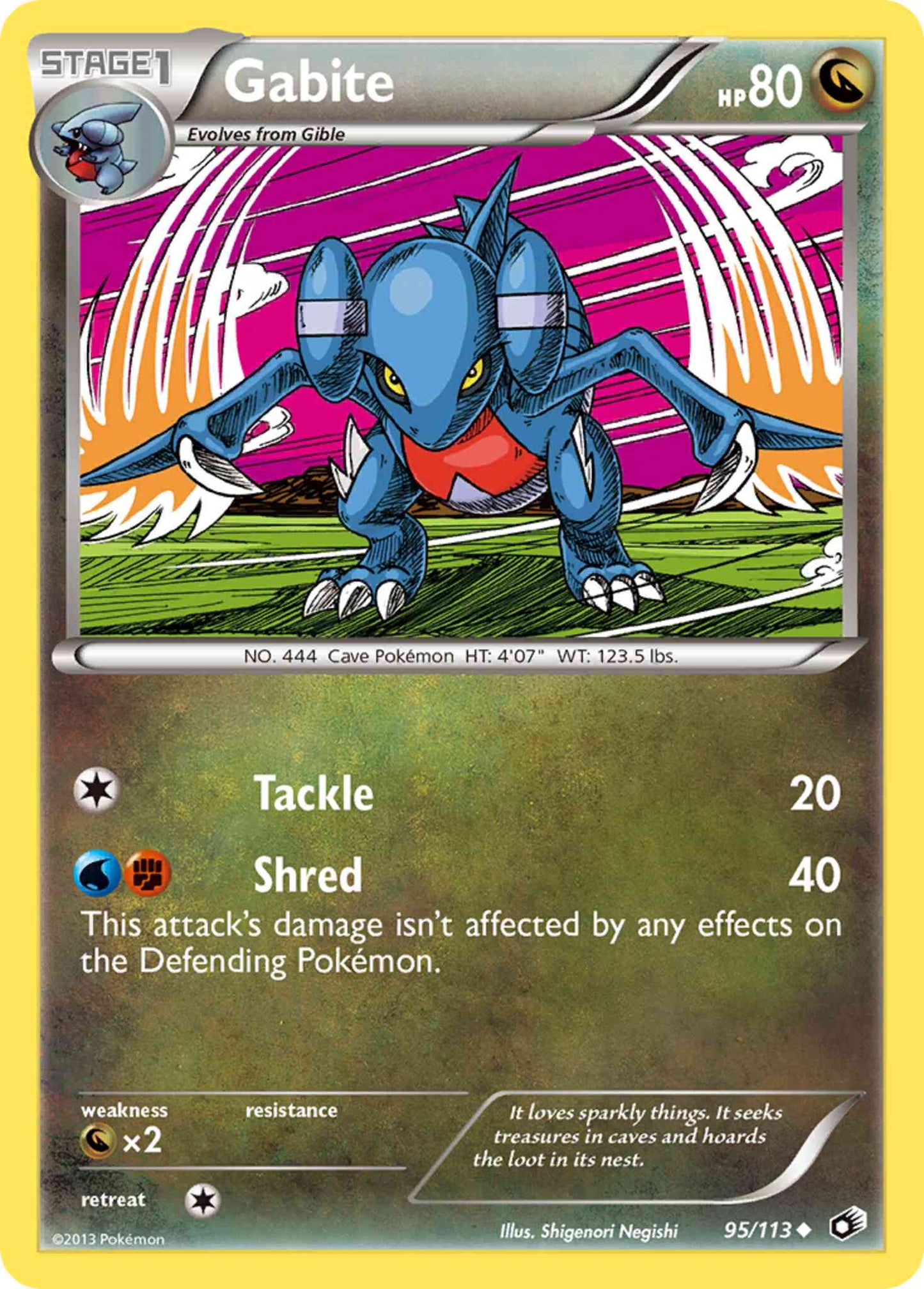 Gabite - 95/113 - Uncommon [bw11-95] [Non-Holo]