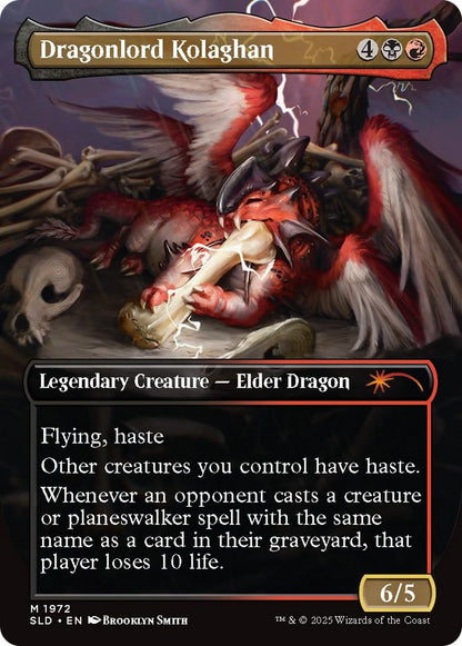 Dragonlord Kolaghan // Dragonlord Kolaghan [1972] [Borderless] [They Grow Up So Fast] [Secret Lair Drop] [Non-Foil]